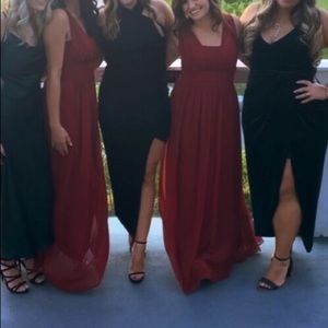 Burgundy dressy dress-bridesmaid or wedding guest